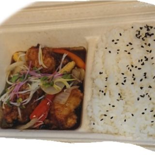 鶏むね肉と野菜のバルサミコ香酢あん 肉が少ない!